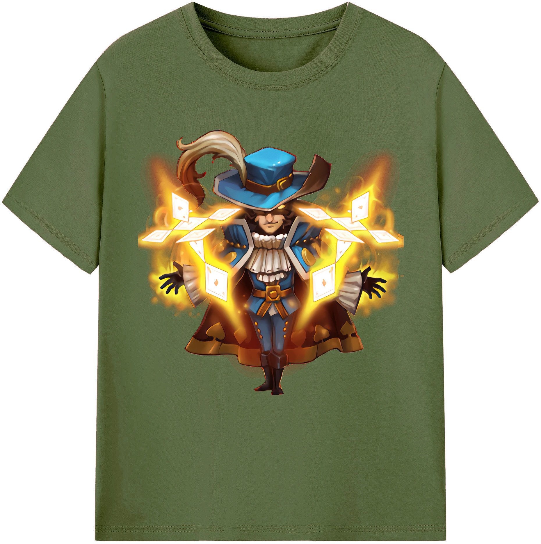 リーグ・オブ・レジェンド League of Legends LOL 綿100％半袖Tシャツ（フロントプリント）